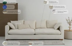 OTTO home Big-Sofa »Comfy« extra weich und kuschelig, Füllung mit Federn und Daunen