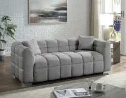 OTTO home Big-Sofa »Thor Design-Sofa mit Steppung, Bubble-Optik, B:190cm« "Bubble"-3D Optik Sofa mit Taschenfederkern, inkl. Zierkissen