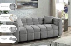 OTTO home Big-Sofa »Thor Design-Sofa mit Steppung, Bubble-Optik, B:190cm« 