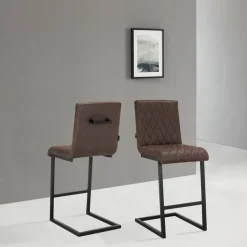 OTTO home Bistrostuhl »Janelle« () 2 Stk.Sitz und Rücken gepolstert, Nähte am Sitz und Rücken, Sitzhöhe 65 cm