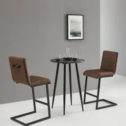 OTTO home Bistrostuhl »Janelle« () 2 Stk.Sitz und Rücken gepolstert, Nähte am Sitz und Rücken, Sitzhöhe 65 cm