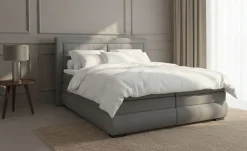 OTTO home Boxspringbett »MIVVA mit Bettkasten, mit Taschenfederkernmatratze H3, H3/H4 mix, H4« mit Kaltschaum- oder Visco-Topper (bei H4), Komfortliegehöhe 67cm