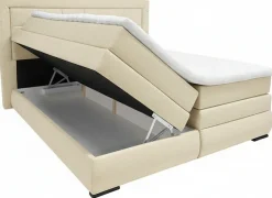 OTTO home Boxspringbett »MIVVA mit Bettkasten, mit Taschenfederkernmatratze H3, H3/H4 mix, H4« mit Kaltschaum- oder Visco-Topper (bei H4), Komfortliegehöhe 67cm
