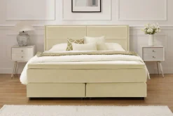OTTO home Boxspringbett »VIVIANNE, Polsterbett mit 7-Zonen-Taschenfederkernmatratze H3« erhältlich in den Farben anthrazit und beige