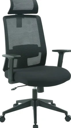 OTTO home Bürostuhl »Tallard, Mesh Schreibtischstuhl, ergonomische Ausstattung« () verstellbare Kopfstütze, Lumbalstütze & Armlehnen