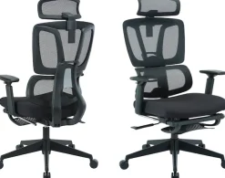 OTTO home Bürostuhl »ZELLINA« () mit Lordosenstütze, atmungsaktiver Sitz, ausziehbares Fussteil