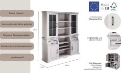 OTTO home Buffet »Anabel« zertifiziertes Massivholz, Breite 186 cm, im Landhausstil
