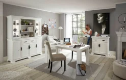OTTO home Buffet »Royal, Hochschrank im Landhausstil, eleganter Schrank, Küchenschrank« dekorative Rahmenoptik, Metallgriffe, viel Stauraum, 168 cm breit