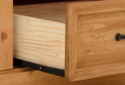 OTTO home Buffet »Selma« aus massivem Kiefernholz, mit Griffen aus antikisiertem Metall