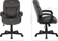 OTTO home Chefsessel »Julia, Chefsessel,« () komfortable Polsterung, viele ergonomischen Funktionen