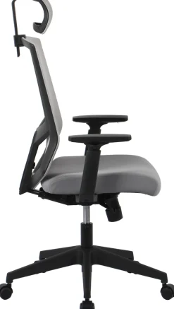 OTTO home Chefsessel »Netti, Schreibtischstuhl, hochwertige ergonomische Ausstattung« () Kopfstütze, Armlehnen & Rückenlehne verstellbar