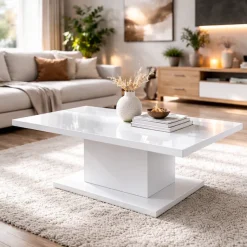 OTTO home Couchtisch »Atina Wohnzimmertisch, Sofatisch, Beistelltisch, Kaffeetisch« Rechteckiger Couchtisch, 100x60 cm, aus hochwertigem Holzwerkstoff