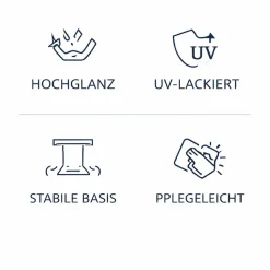 OTTO home Couchtisch »Atina Wohnzimmertisch, Sofatisch, Beistelltisch, Kaffeetisch« Rechteckiger Couchtisch, 100x60 cm, aus hochwertigem Holzwerkstoff