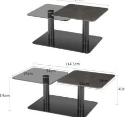 OTTO home Couchtisch »Craco« mit verschiebbarer Ablagefläche im puristischen Design