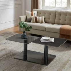 OTTO home Couchtisch »Craco« mit verschiebbarer Ablagefläche im puristischen Design