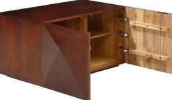 OTTO home Couchtisch »Diamond« aus massivem Mangoholz mit 3D-Optik auf den Außenseiten, Breite 90 cm