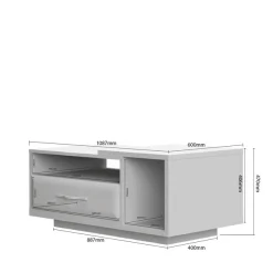 OTTO home Couchtisch »Gala« (H/B/T): 47/116/70cm,Tischplatte in Beigeton UV-lackiert kratzfest, hochglänzend