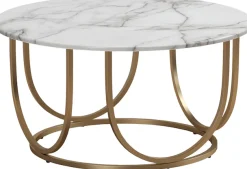 OTTO home Couchtisch »Gwyneth« aus pflegeleichtem MDF, Gestell aus Metall, Höhe 41 cm