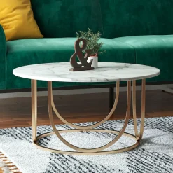 OTTO home Couchtisch »Gwyneth« aus pflegeleichtem MDF, Gestell aus Metall, Höhe 41 cm