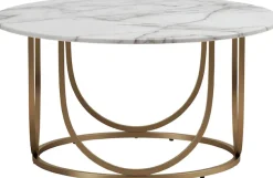 OTTO home Couchtisch »Gwyneth« aus pflegeleichtem MDF, Gestell aus Metall, Höhe 41 cm