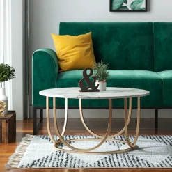 OTTO home Couchtisch »Gwyneth« aus pflegeleichtem MDF, Gestell aus Metall, Höhe 41 cm