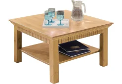 OTTO home Couchtisch »Lisa, Tisch, Kaffeetisch, Beistelltisch« Kaffeetisch, massives Kiefernholz, FSC®, B/T/H: 76x76x45 cm
