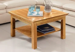 OTTO home Couchtisch »Lisa, Tisch, Kaffeetisch, Beistelltisch« Kaffeetisch, massives Kiefernholz, FSC®, B/T/H: 76x76x45 cm