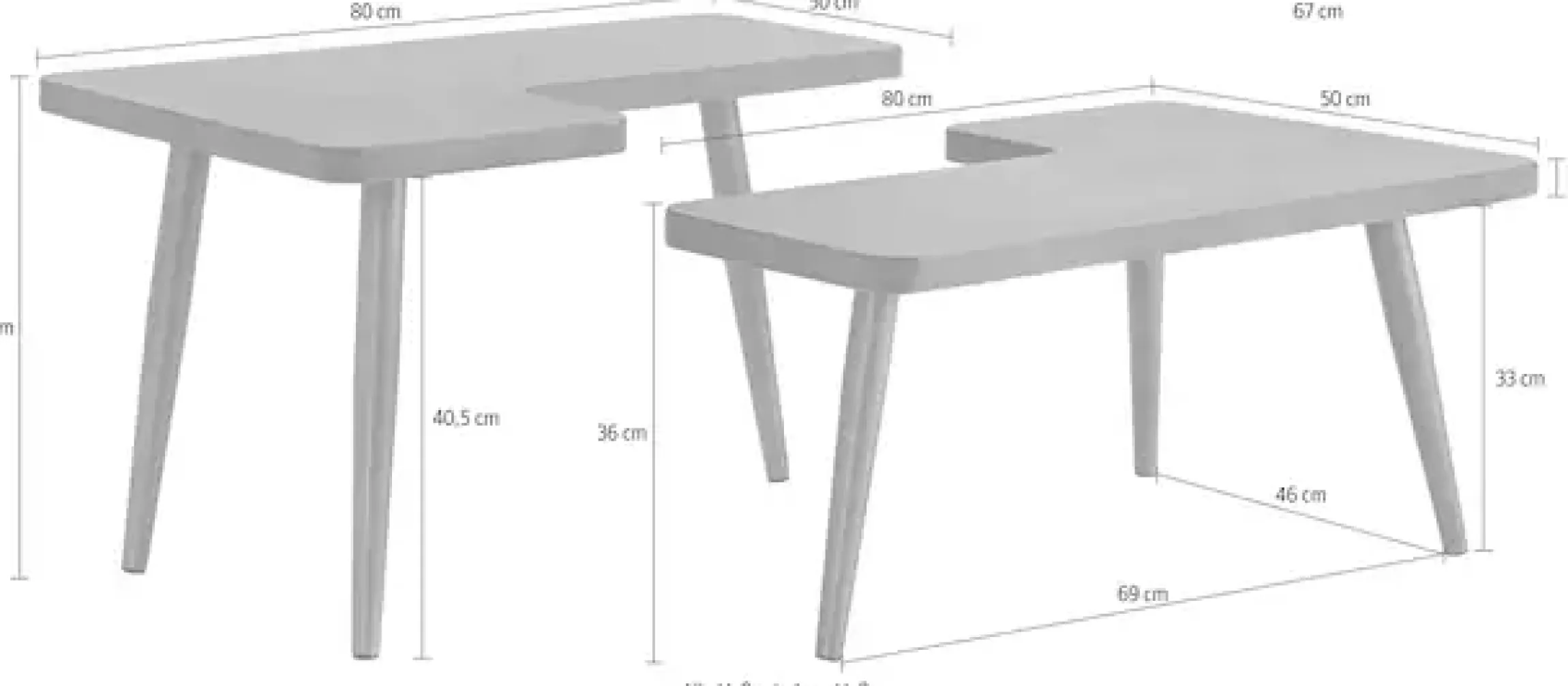 OTTO home Couchtisch »Loupe« Tischplatte aus Beton, Tischbeine aus Messing, Breite 137 cm