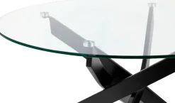 OTTO home Couchtisch »Luzie« unterschiedliches Beingestell (in chrome und schwarz), Breite 80 cm