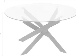 OTTO home Couchtisch »Luzie« unterschiedliches Beingestell (in chrome und schwarz), Breite 80 cm