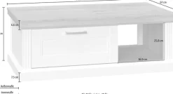 OTTO home Couchtisch »Tara« (H/B/T): 40/110/61cm,lackiert mit wasserbasiertem UV-Lack, mit Soft-Close-Funktion
