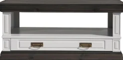 OTTO home Couchtisch »Vinales mit Messinggriffen im Jugendstil und einer Schublade« mit Zierleiste und elegantem Sockel