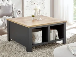 OTTO home Couchtisch »Westminster, Beistelltisch, Wohnzimmertisch, Sofatisch, Tisch« Metallgriffe, ausreichend Stauraum, in 2 Farben erhältlich