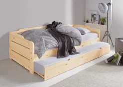 OTTO home Daybett »"REETE " Kinderbett, mit Schubkasten, 2 Schlafplätze« 2 Schlafplätze,FSC® zertifiziertes Massivholz (Kiefer), klassischer Landhausstil