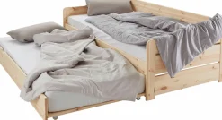 OTTO home Daybett »"REETE " Kinderbett, mit Schubkasten, 2 Schlafplätze« 2 Schlafplätze,FSC® zertifiziertes Massivholz (Kiefer), klassischer Landhausstil
