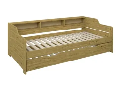 OTTO home Daybett »"REETE1", Stauraum, Funktionsbett, Kinderbett, inklusive Schubkasten« 90x200cm, 2 Schlafplätze,mit Regalen, FSC® zertifiziertes Massivholz (Kiefer), Landhausstil