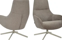 OTTO home Drehsessel »CLARINDA moderner Ohrensessel drehbar, TV-Sessel, Relaxsessel« 360-Grad drehbar, robustes Metallgestell,