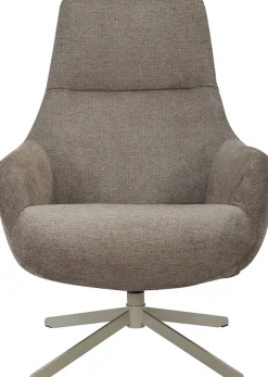 OTTO home Drehsessel »CLARINDA moderner Ohrensessel drehbar, TV-Sessel, Relaxsessel« 360-Grad drehbar, robustes Metallgestell,