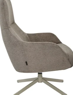 OTTO home Drehsessel »CLARINDA moderner Ohrensessel drehbar, TV-Sessel, Relaxsessel« 360-Grad drehbar, robustes Metallgestell,
