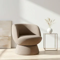 OTTO home Drehsessel »ZAZZA Lese-Sessel, TV-Sessel, Loungesessel« 360° drehbar, feiner Struktur-Bezug