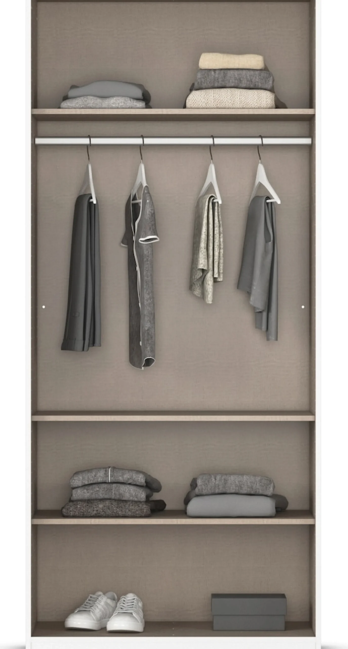 OTTO home Drehtürenschrank »AGORDO« in zwei Griff-Farben, Breiten 91-405 cm, Dekor- oder Hochglanzfront, in 8 Breiten & 2 Höhen, MADE IN GERMANY