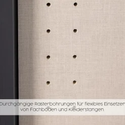OTTO home Drehtürenschrank »Kleiderschrank Schrank Garderobe AGORDO mit Dekor- oder Hochglanzfront« in zwei Griff-Farben, Breite 91 cm,mit Außenschubkästen, Serie in 7 Breiten und 2 Höhen MADE IN GERMANY