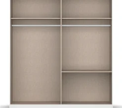OTTO home Drehtürenschrank »Kleiderschrank Schrank Garderobe Wäscheschrank CHALLENGER« Breiten 181/226 cm, Höhen 197/210 cm,Metallgriffe in Graumetallic und geräumige Schubladen MADE IN GERMANY