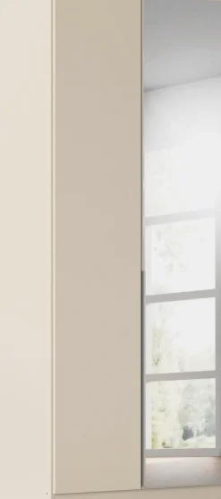 OTTO home Drehtürenschrank »Kleiderschrank Schrank Garderobe AGORDO mit Dekor- oder Hochglanzfront« in zwei Griff-Farben, Breiten 91-405 cm,durchdachte Innenausstattung, in 8 Breiten und 2 Höhen MADE IN GERMANY