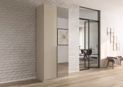 OTTO home Drehtürenschrank »Kleiderschrank Schrank Garderobe AGORDO mit Dekor- oder Hochglanzfront« in zwei Griff-Farben, Breiten 91-405 cm,durchdachte Innenausstattung, in 8 Breiten und 2 Höhen MADE IN GERMANY