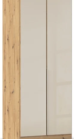 OTTO home Drehtürenschrank »Kleiderschrank Kleiderschränke Schrank Garderobe AGORDO mit Glasfront« in zwei Griff-Farben, Breiten 91-405 cm,durchdachte Innenausstattung, in 8 Breiten und 2 Höhen MADE IN GERMANY