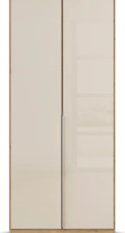 OTTO home Drehtürenschrank »Kleiderschrank Kleiderschränke Schrank Garderobe AGORDO mit Glasfront« in zwei Griff-Farben, Breiten 91-405 cm,durchdachte Innenausstattung, in 8 Breiten und 2 Höhen MADE IN GERMANY