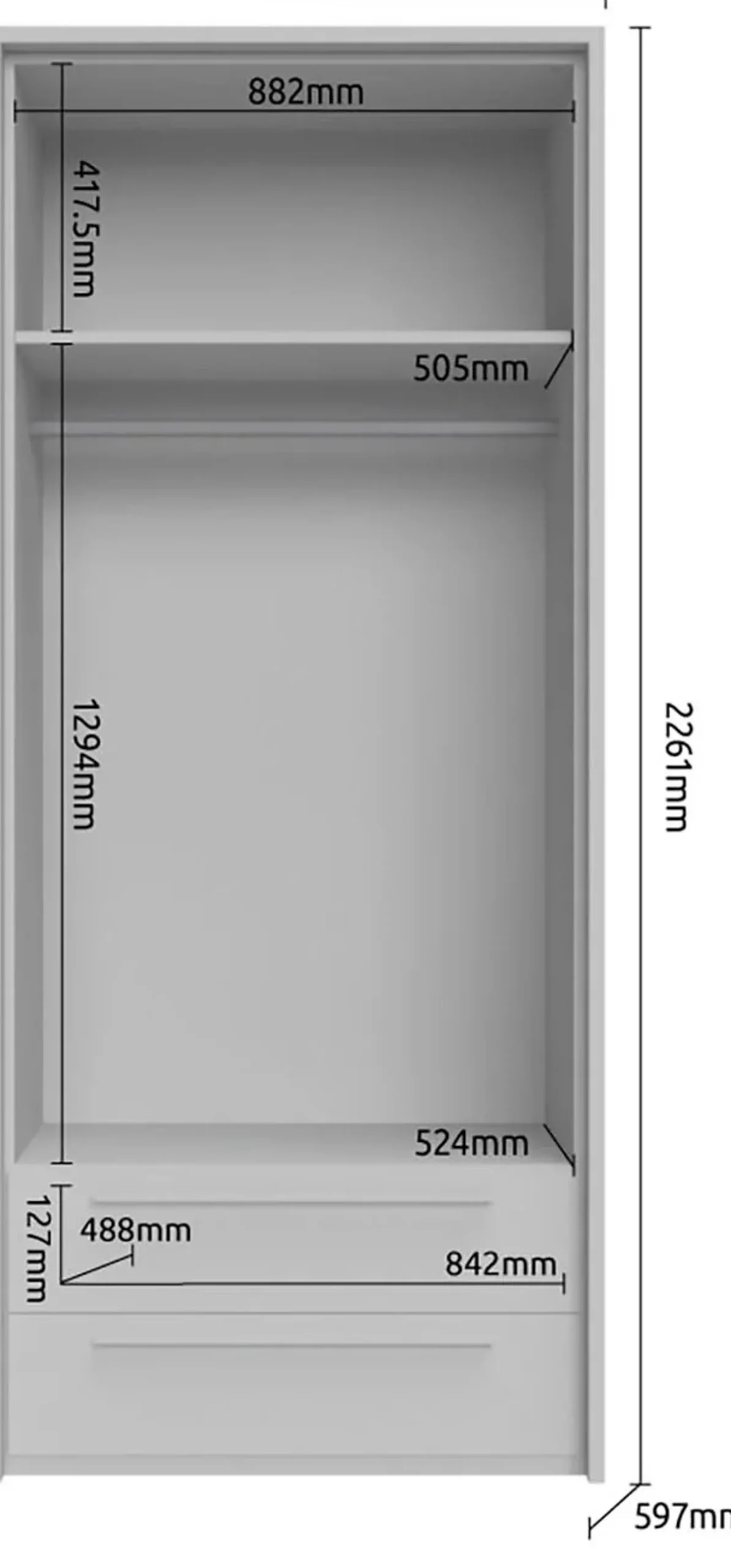 OTTO home Drehtürenschrank »Piano, inklusive Rahmen und Beleuchtung, soft-close-Funktion« viele Breiten zur Auswahl, 226cm hoch, mit jeweils 2 Schubladen,beige oder weiß, UV lackiert, Hochglanzfronten, FSC-zertifiziert