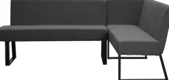OTTO home Eckbank »Gladiole,« Sitzbank, Esszimmerbank, Bank,mit Taschenfederkern, schwarzes Metallgestell, Breite 190 cm