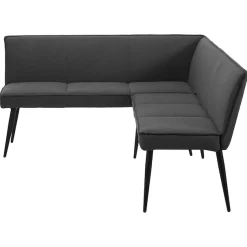 OTTO home Eckbankgruppe »Danny/Ianna/Derrek« Set, Eckbankgruppe mit Tisch, Eckbank, Stühle, 4 tlg. Sitzgruppe, Eckbank und Stühle bequem gepolstert, Tisch 120x80 cm